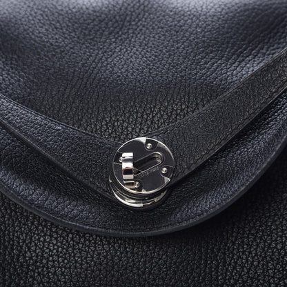 Hermes Taurillon Clemence Lindy 30 Black 9 of 12