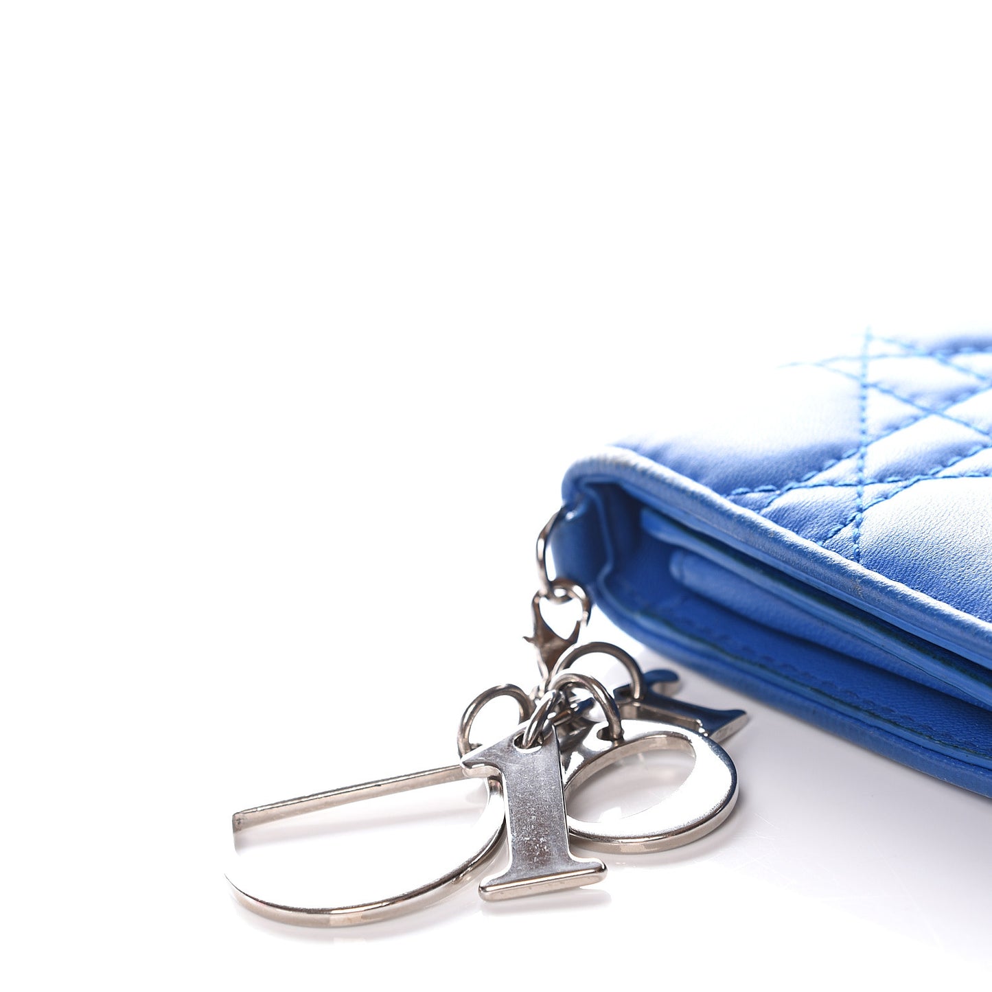 Lambskin Cannage Rendezvous Wallet Blue