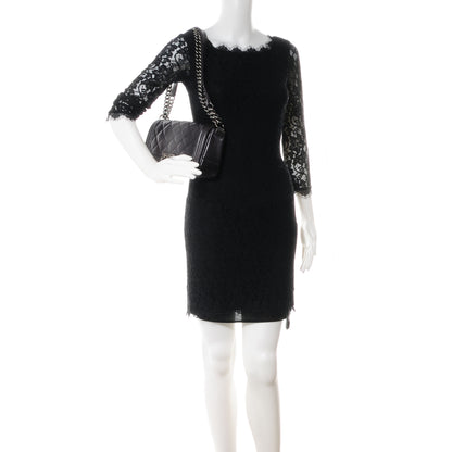 Chanel Calfskin Ombre Faded Quilted Medium Boy Flap Black Grey 2 of 8