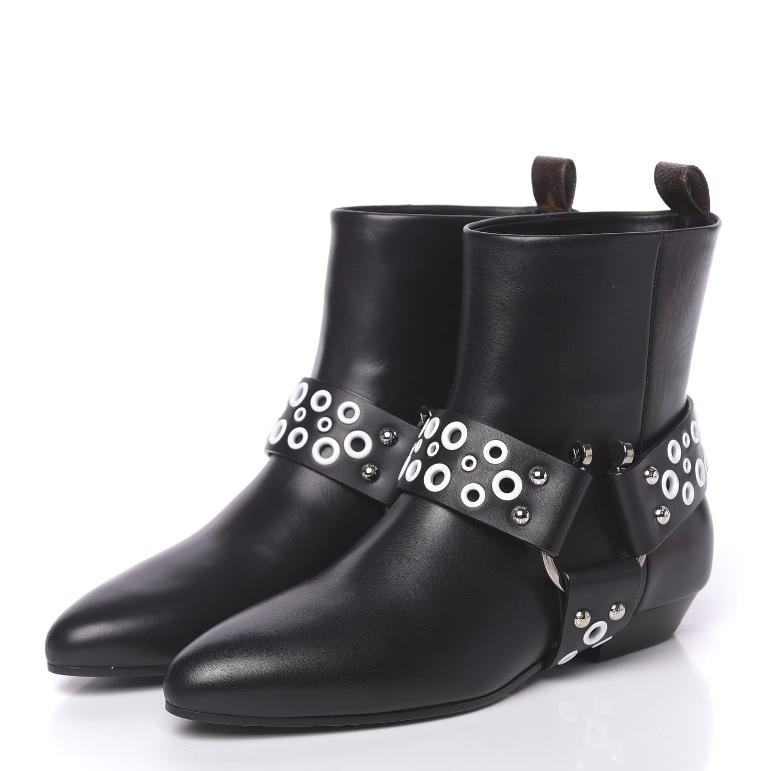 Louis Vuitton Calfskin Rhapsody Ankle Boots 37.5 Black 3 of 8
