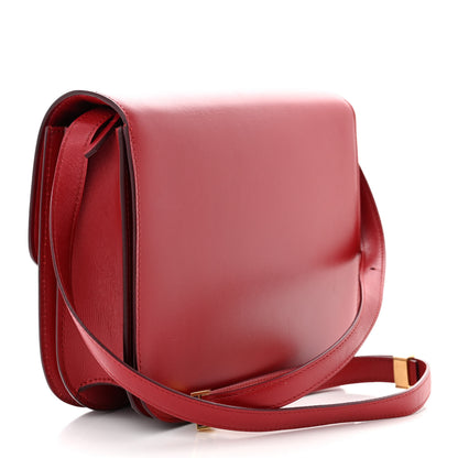 Celine Box Calfskin Medium Classic Box Flap Bag Red 3 of 13