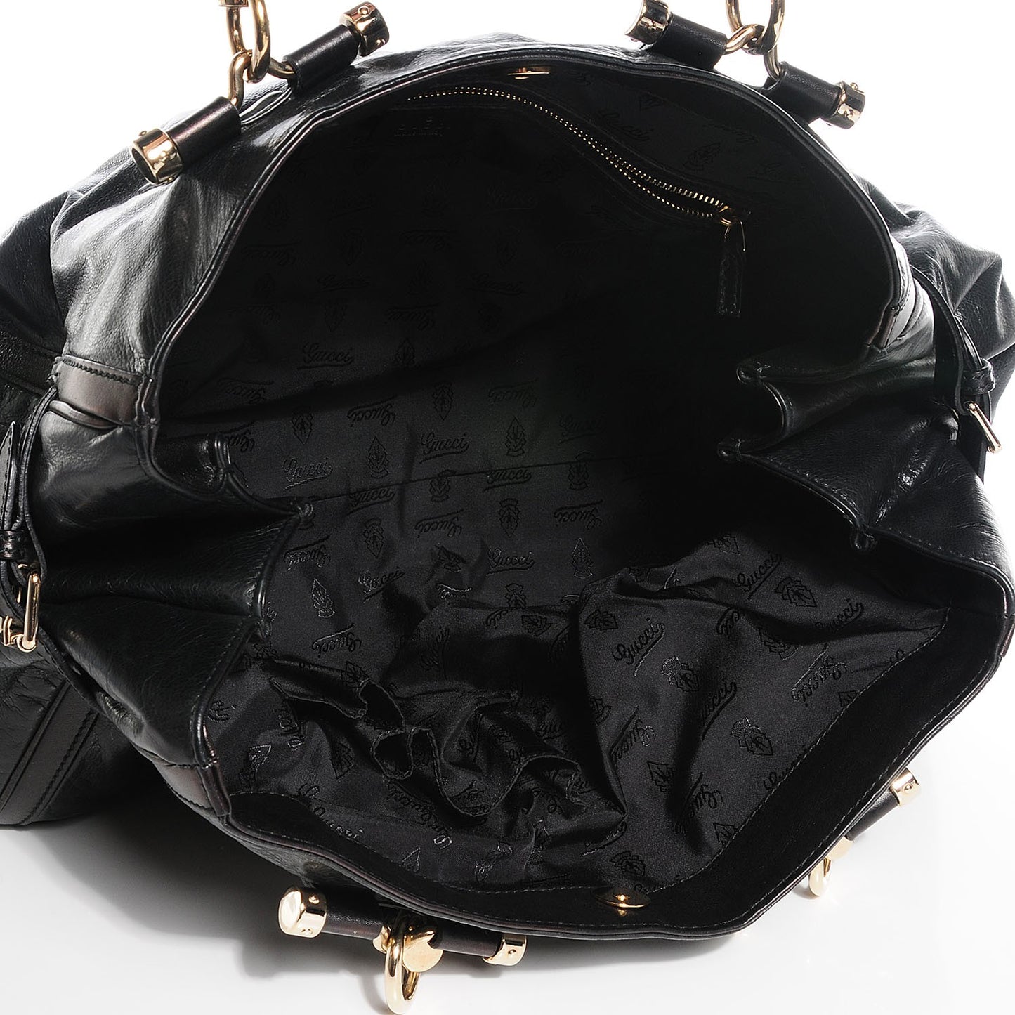 Dialux Pop Bamboo Large Top Handle Tote Black