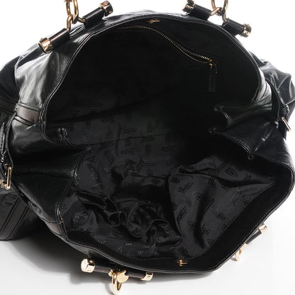 Gucci Dialux Pop Bamboo Large Top Handle Tote Black 5 of 7