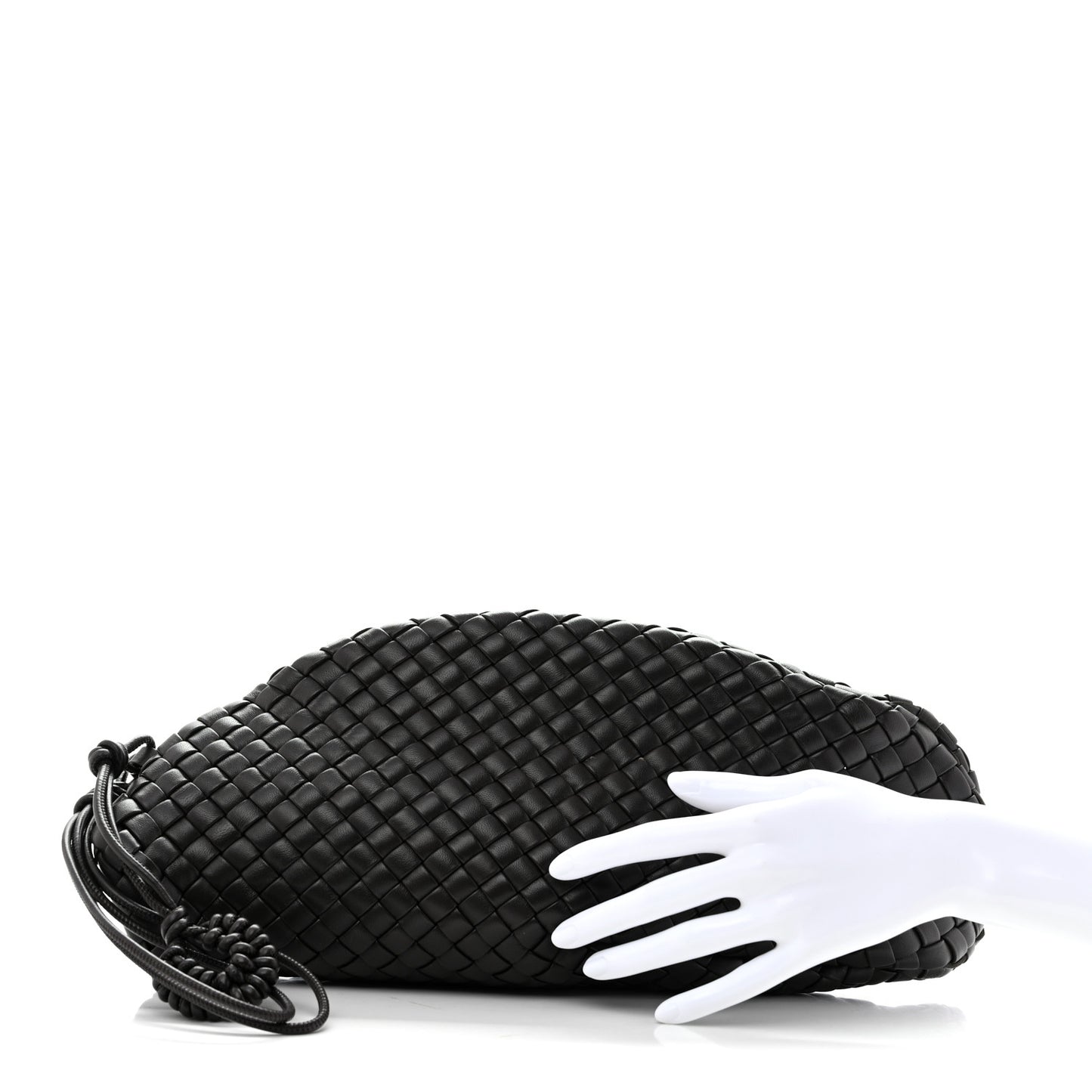 Nappa Intrecciato Padded Vongola Clutch Espresso