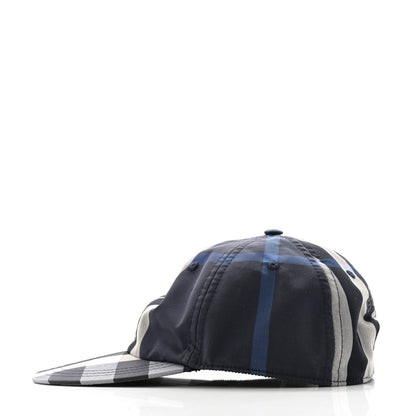 Burberry Technical Cotton Check Baseball Cap L Blue Grey 4 of 9