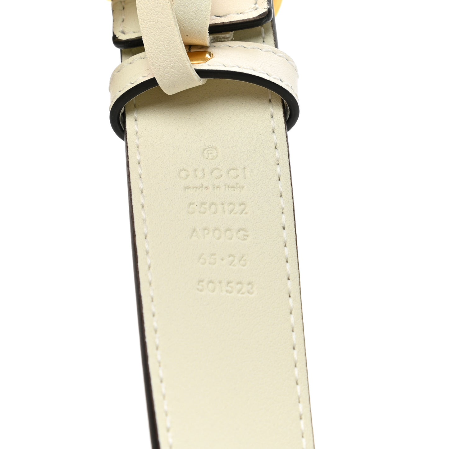 Moon Calfskin Zumi 30mm Belt 65 26 Off White