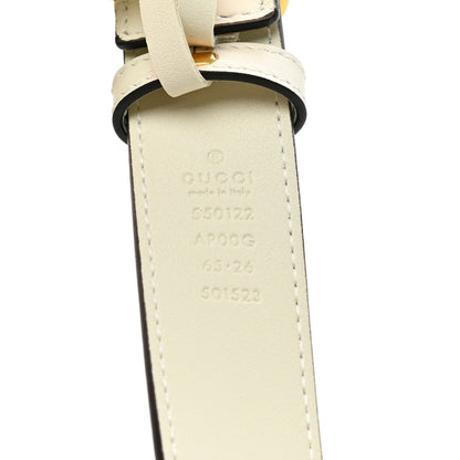 Gucci Moon Calfskin Zumi 30mm Belt 65 26 Off White 5 of 5