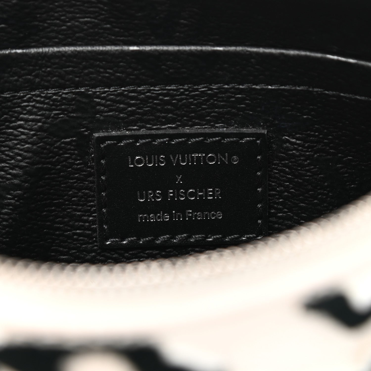 Louis Vuitton X UF Tufted Monogram Pochette Accessories White Black 6 of 12
