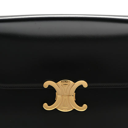 Celine Shiny Calfskin Medium Triomphe Black 9 of 11