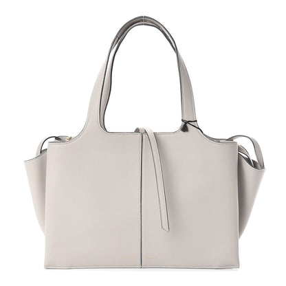 Celine Smooth Calfskin Medium Tri-Fold Bag Pearl Grey 1 of 8