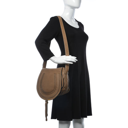 Chloe Calfskin Medium Marcie Round Crossbody Bag Nut 2 of 8