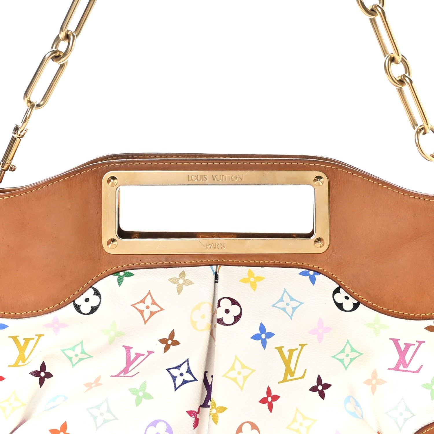 Louis Vuitton Monogram Multicolor Judy GM White 7 of 9