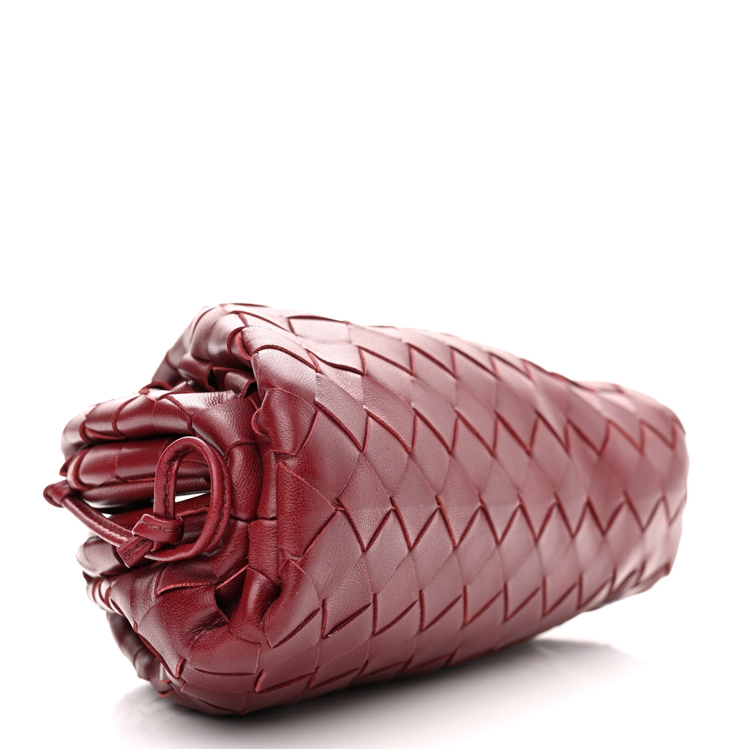 Bottega Veneta Nappa Intrecciato The Mini Pouch Bordeaux 4 of 11