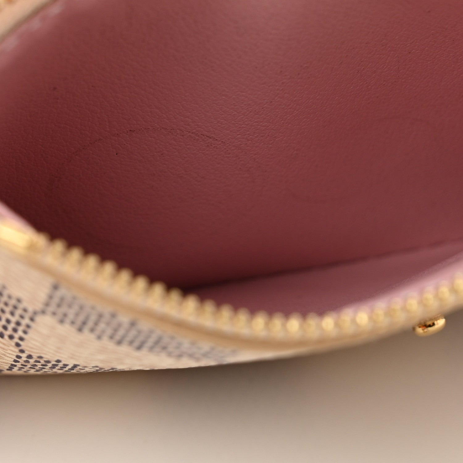 Louis Vuitton Damier Azur Victorine Wallet Rose Ballerine 7 of 8