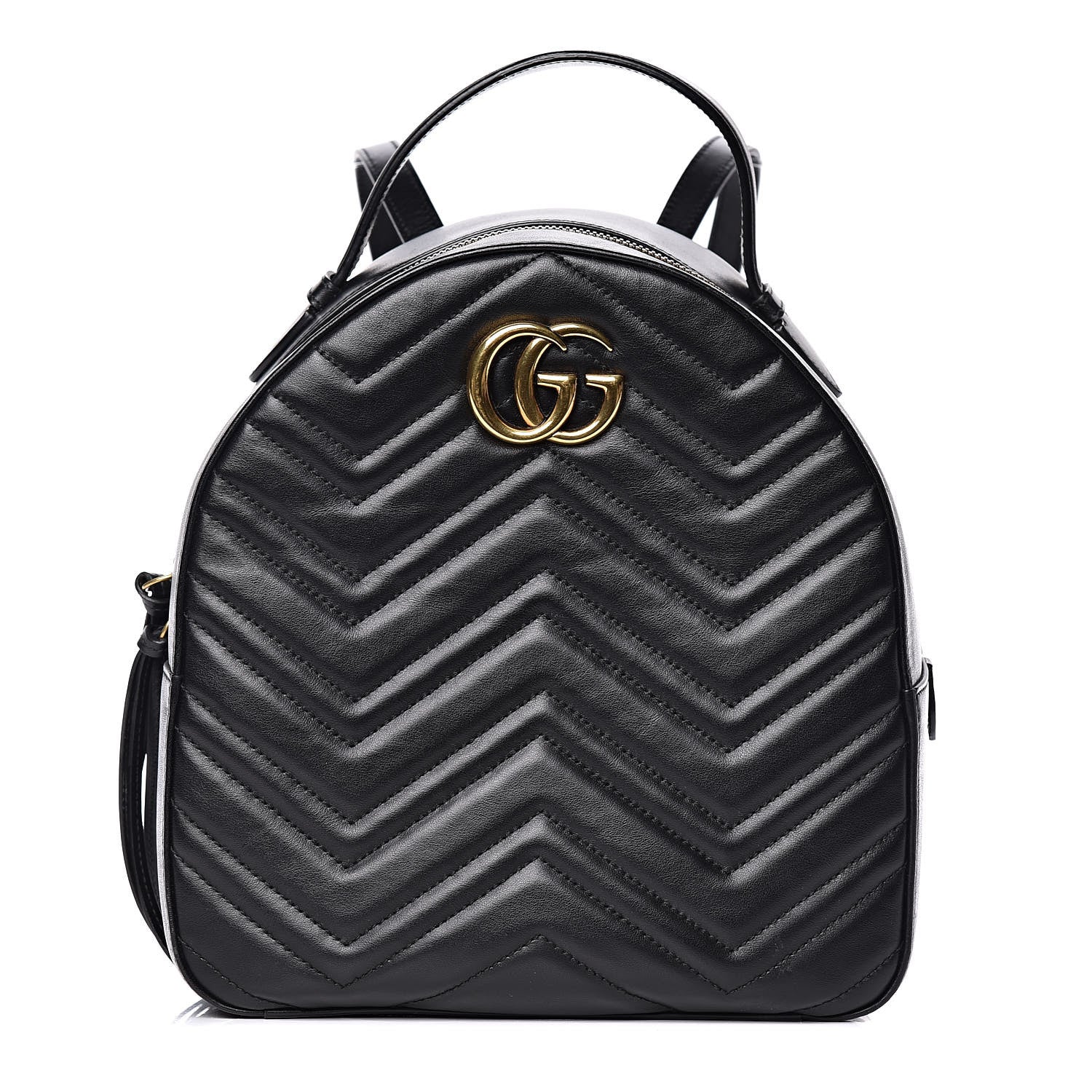 Gucci Calfskin Matelasse GG Marmont Backpack Black 1 of 12