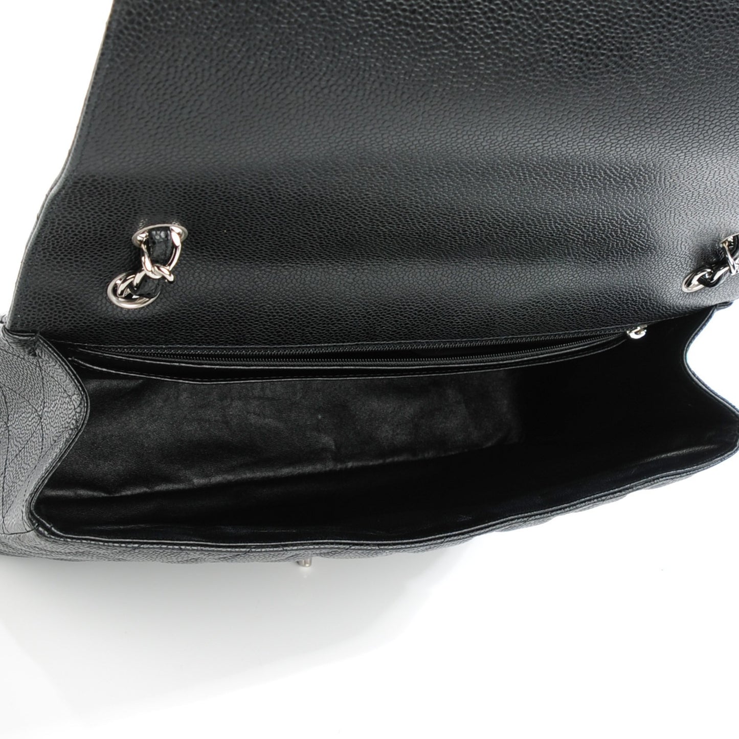 Caviar Quilted Maxi Single Flap Black