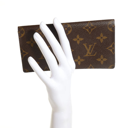 Louis Vuitton Monogram Simple Checkbook Holder Wallet 2 of 7