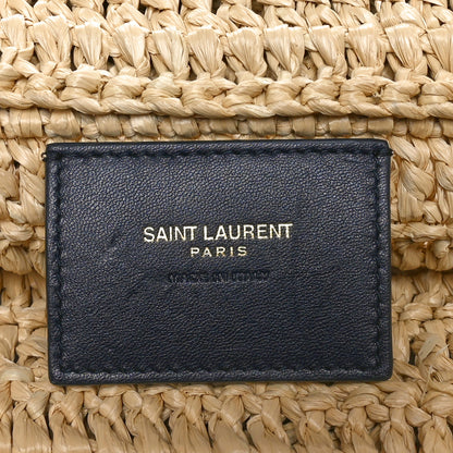 Saint Laurent Raffia Rive Gauche Tote Natural 6 of 11