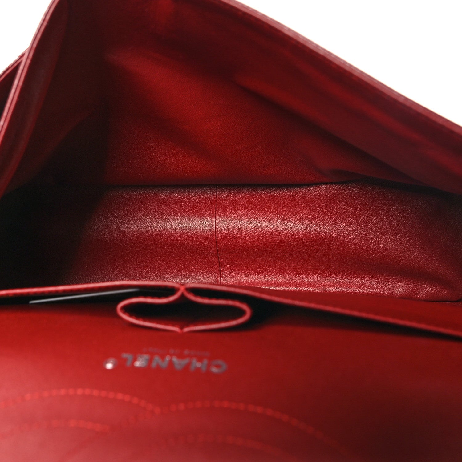 Chanel Caviar Quilted Jumbo Double Flap Dark Red 5 of 11