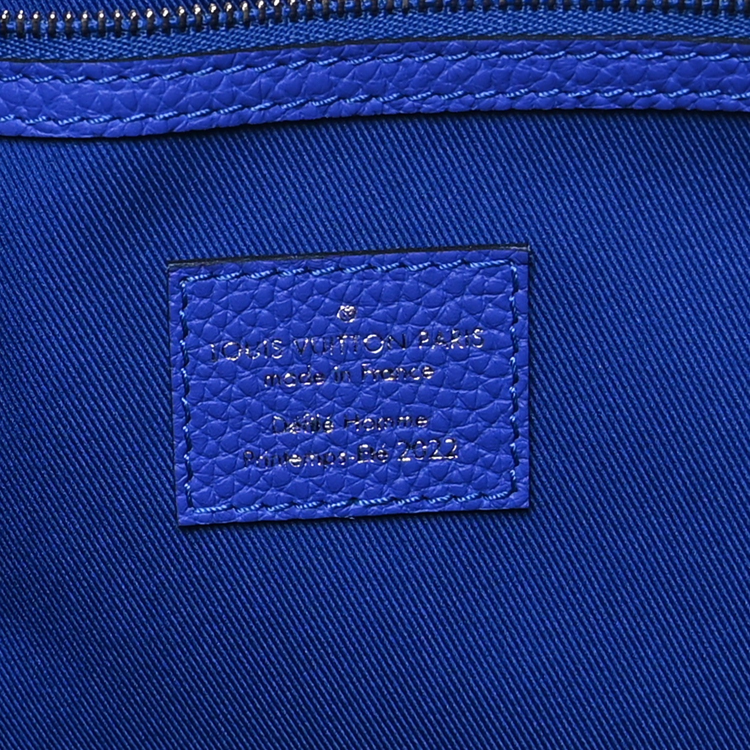 Louis Vuitton Taurillon Illusion Keepall Bandouliere 50 Bleu Rose 6 of 10