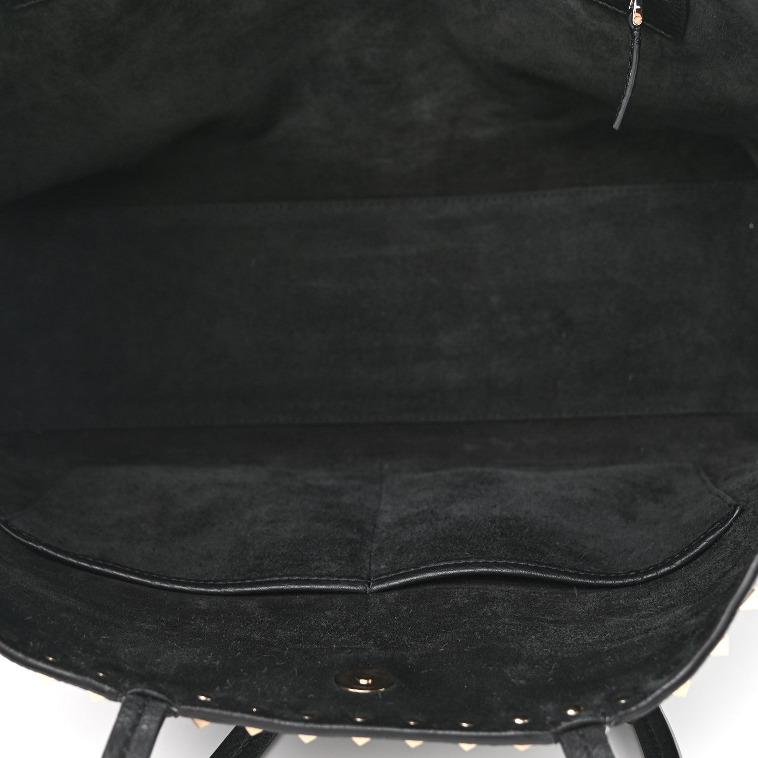 Valentino Garavani Grained Calfskin Rockstud Shoulder Tote Black 5 of 10