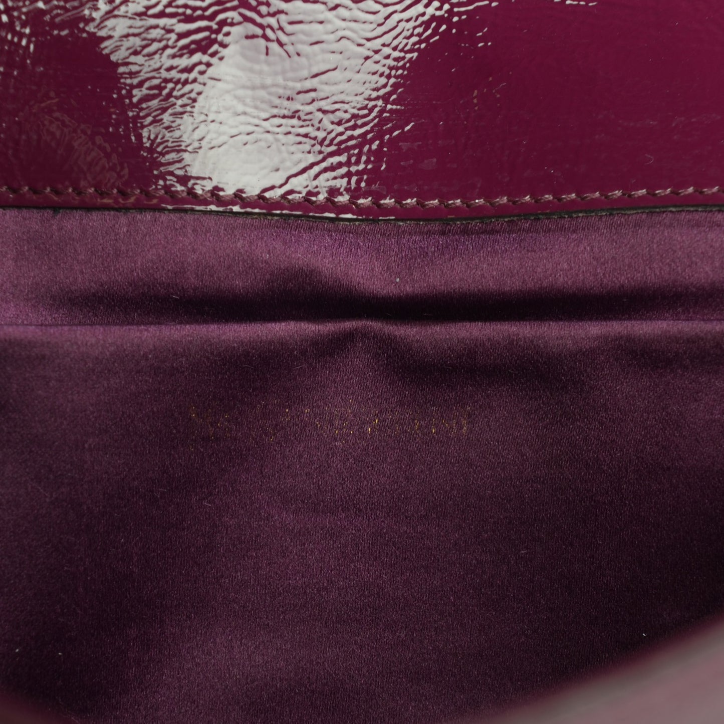 Textured Patent Monogram Large Belle De Jour Clutch Burgundy