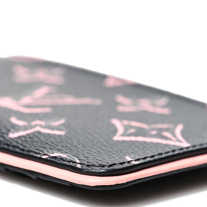 Louis Vuitton Monogram Fall for You LV Side-Up Card Holder Black 9 of 10