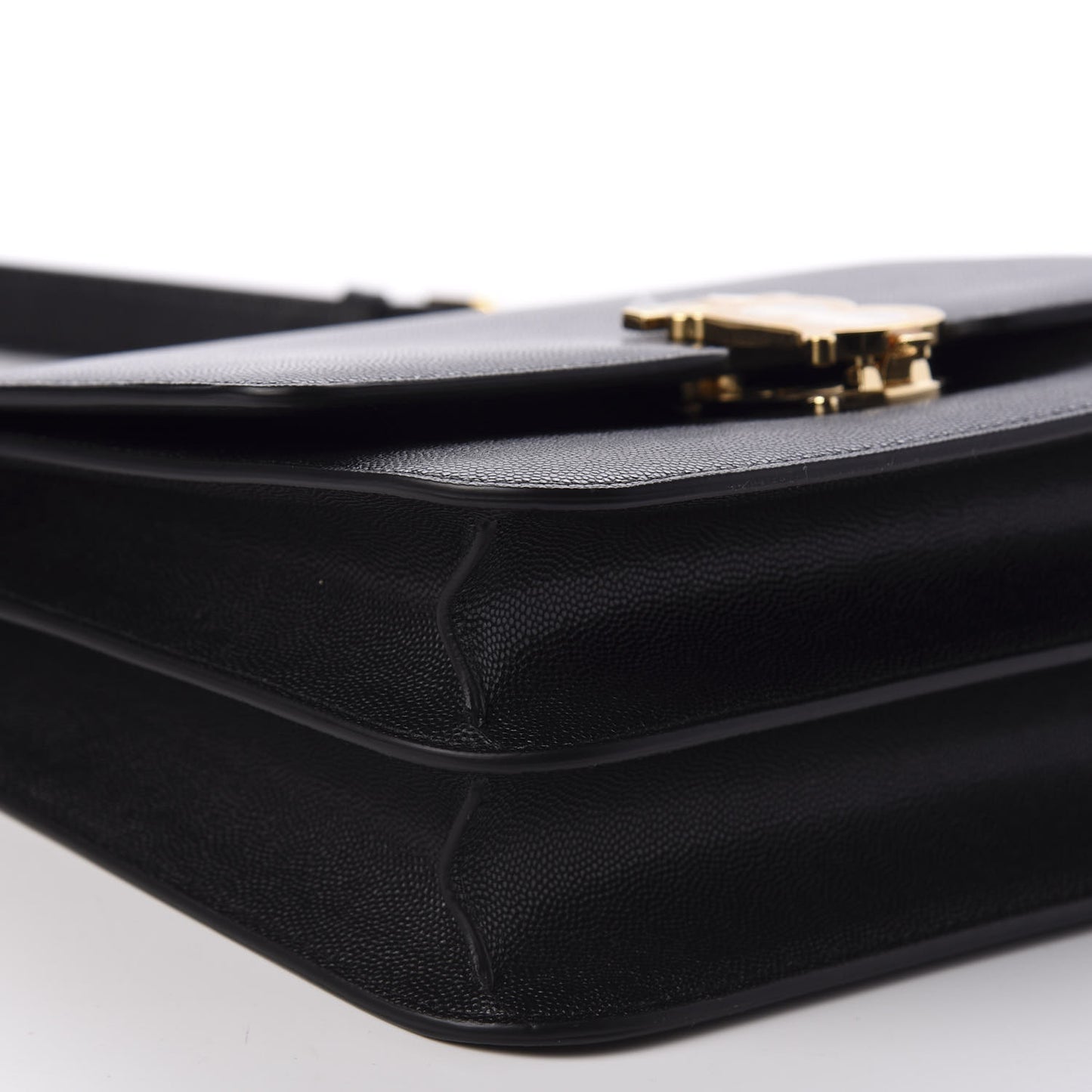 Grained Calfskin Medium TB Bag Black