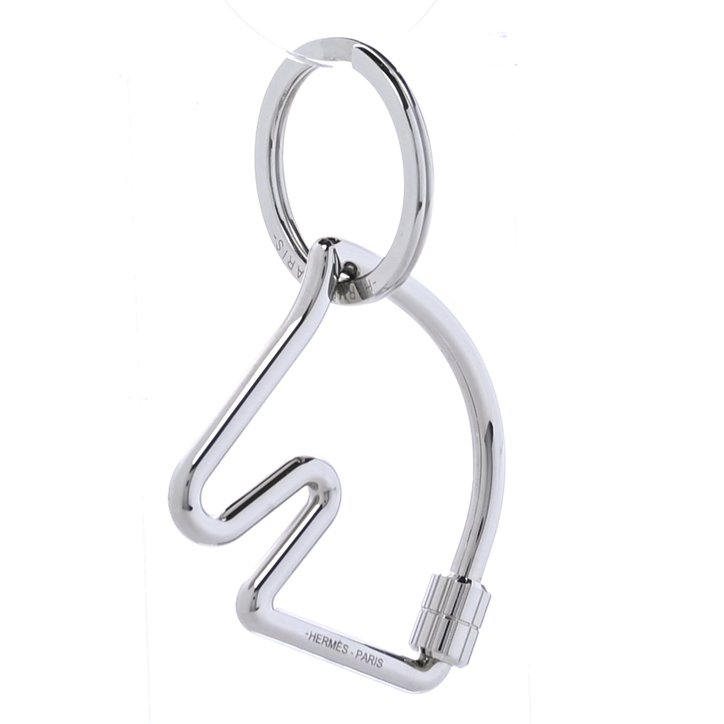 Palladium Cheval Key Ring