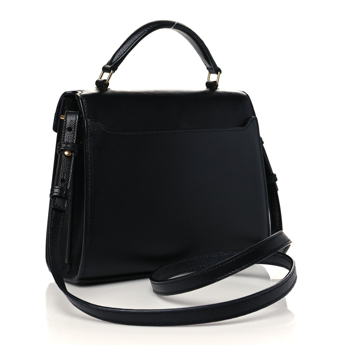 Grain de Poudre Mini Classic Monogram Cassandra Top Handle Black