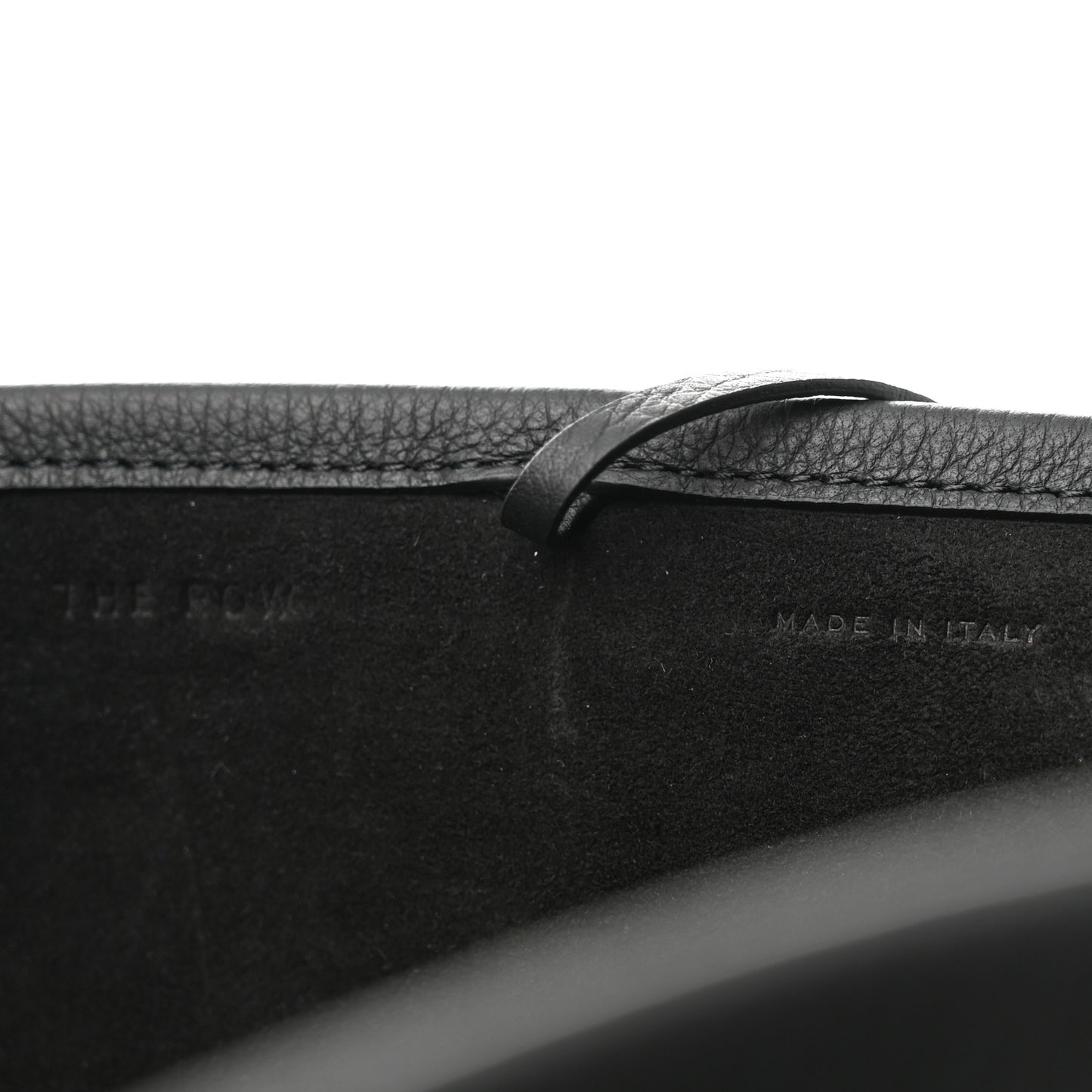 Grained Calfskin Park Tote Three Black
