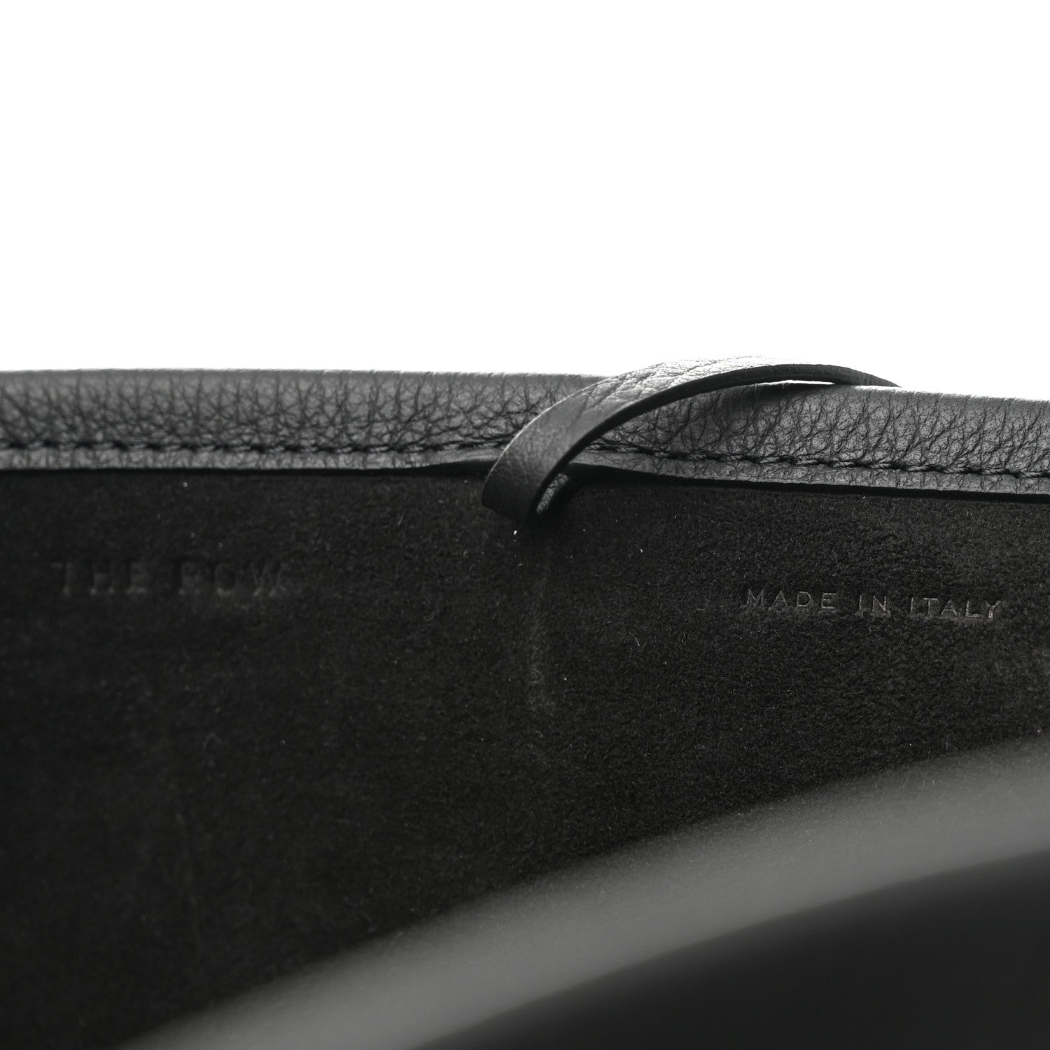 The Row Grained Calfskin Park Tote Three Black 7 of 10