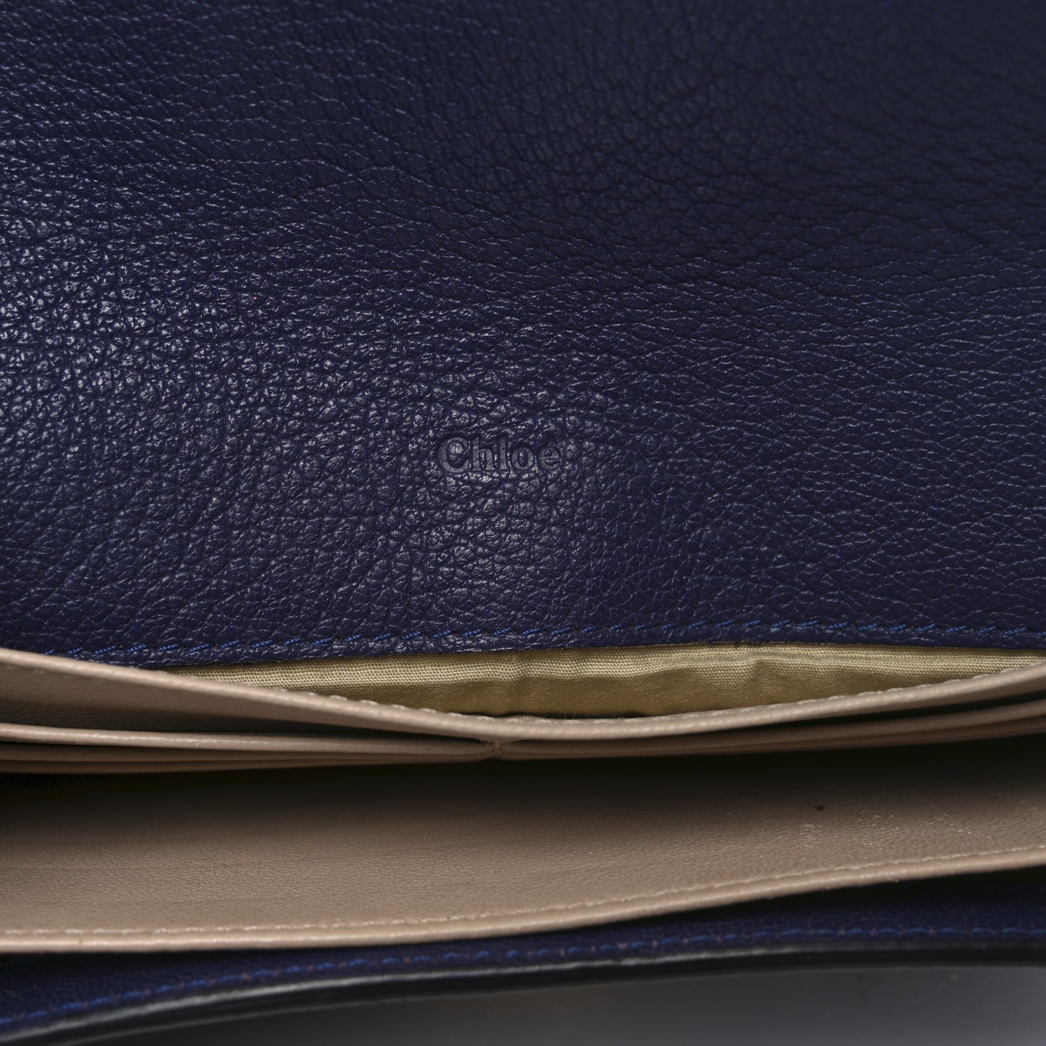 Chloe Goatskin Elsie Long Wallet Purple 6 of 8