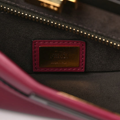 Fendi Vitello Seta Medium Peekaboo Iconic Satchel Magenta 7 of 13