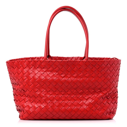 Bottega Veneta Nappa Intrecciato Tote Bag Red 1 of 12