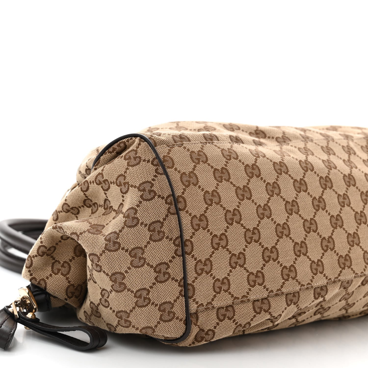 Gucci Monogram Medium Sukey Boston Bag Brown 9 of 10