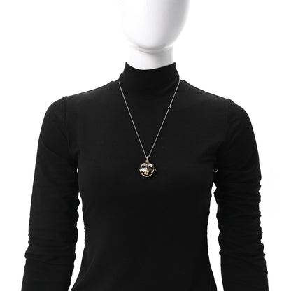 Chanel Metal CC Locket Necklace Gold 2 of 5