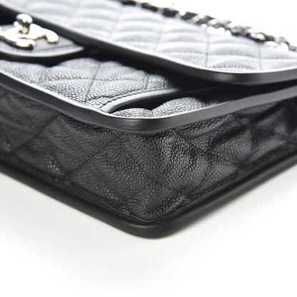 Chanel Caviar Quilted Medium French Riviera Flap Black 6 of 10