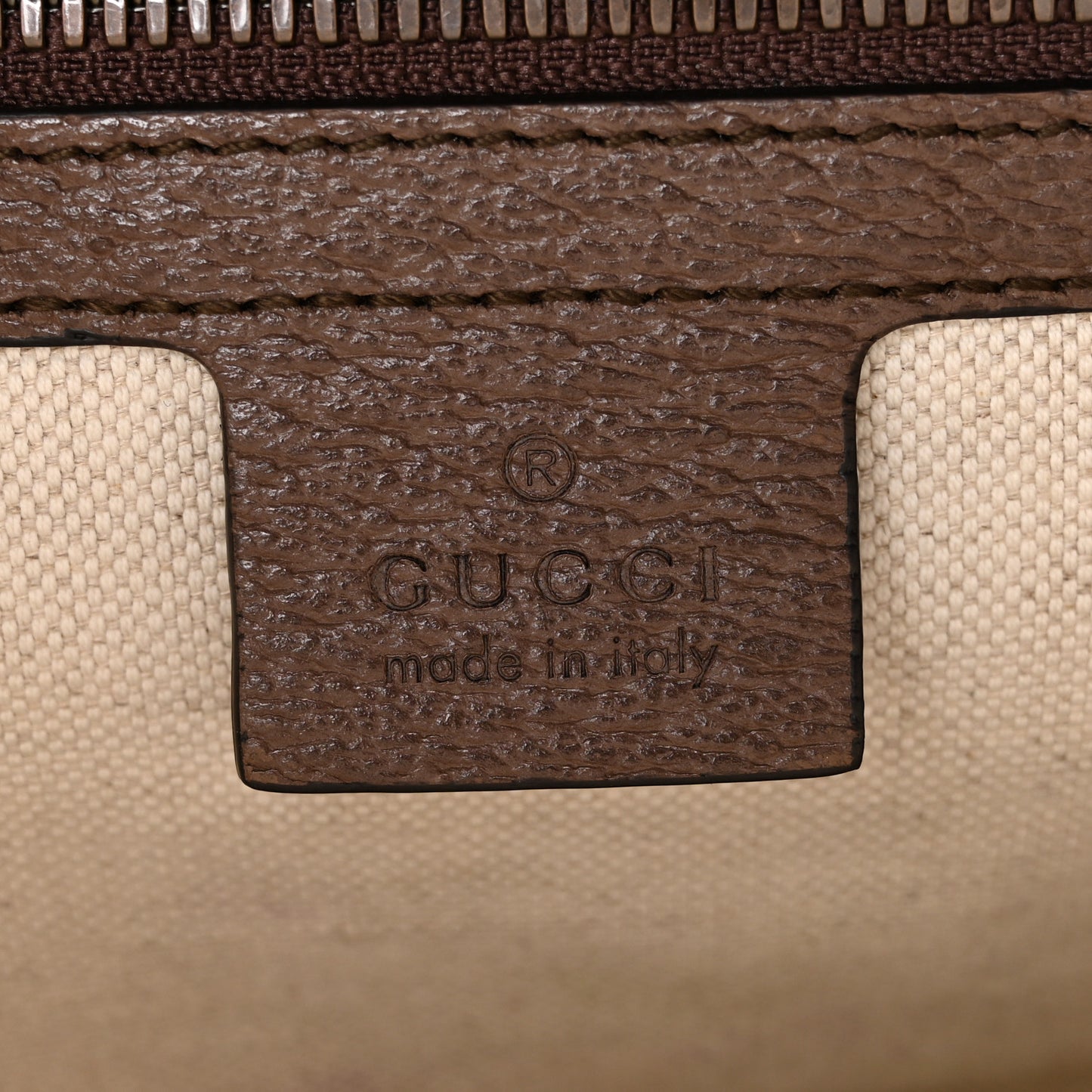 GG Supreme Monogram Web Small Ophidia Half Moon Hobo Brown
