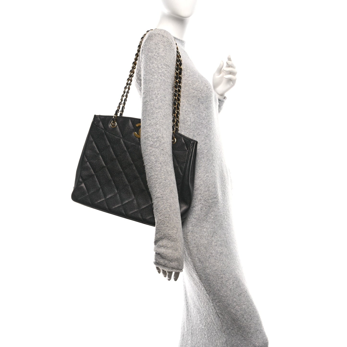 Caviar Shopper Tote Black