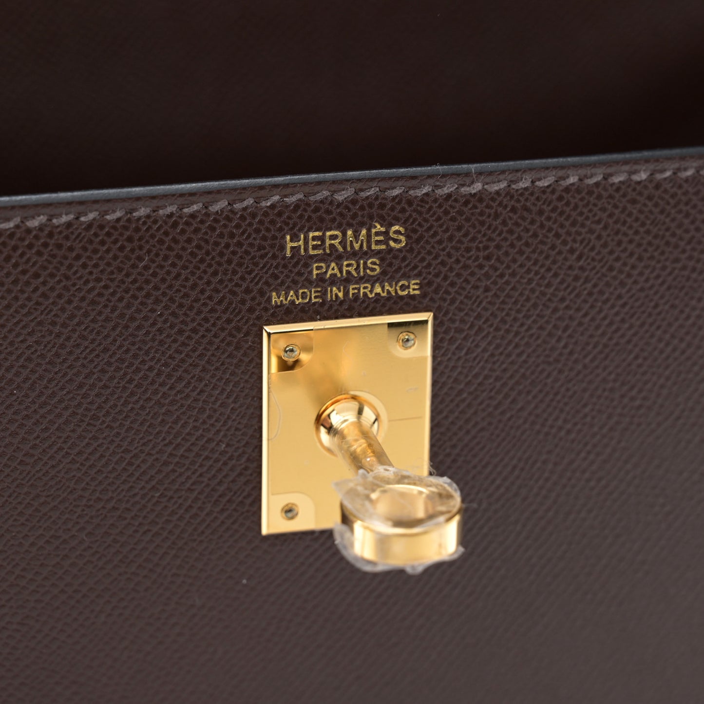 Madame Calfskin Kelly Sellier 25 Moka