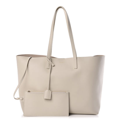 Saint Laurent Calfskin Large Shopping Tote Crema Soft 1 of 12