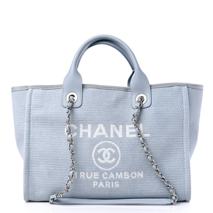 Chanel Mixed Fibers Small Deauville Tote Grey 3 of 10