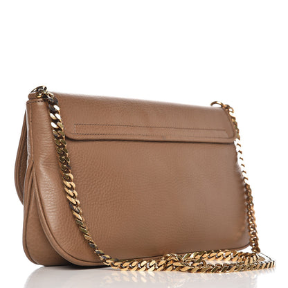 Gucci Cellarius Calfskin Medium 1973 Chain Shoulder Bag Marron Glace 3 of 10