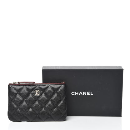 Chanel Caviar Quilted Small Cosmetic Case Black 9 of 9