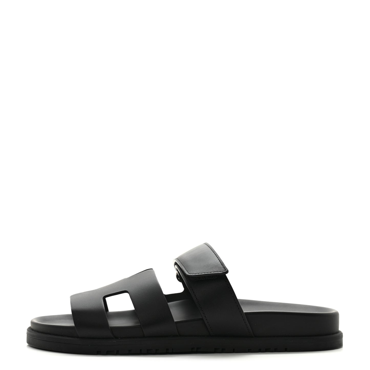Calfskin Womens Chypre Sandals 38.5 Black