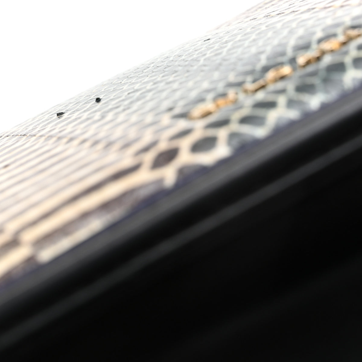 Calfskin Snakeskin Serpenti Forever Crossbody Bag Blue Black Multicolor