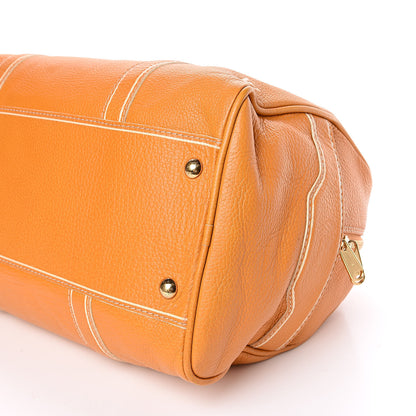 Louis Vuitton Tobago Calfskin Carryall Yellow 9 of 11