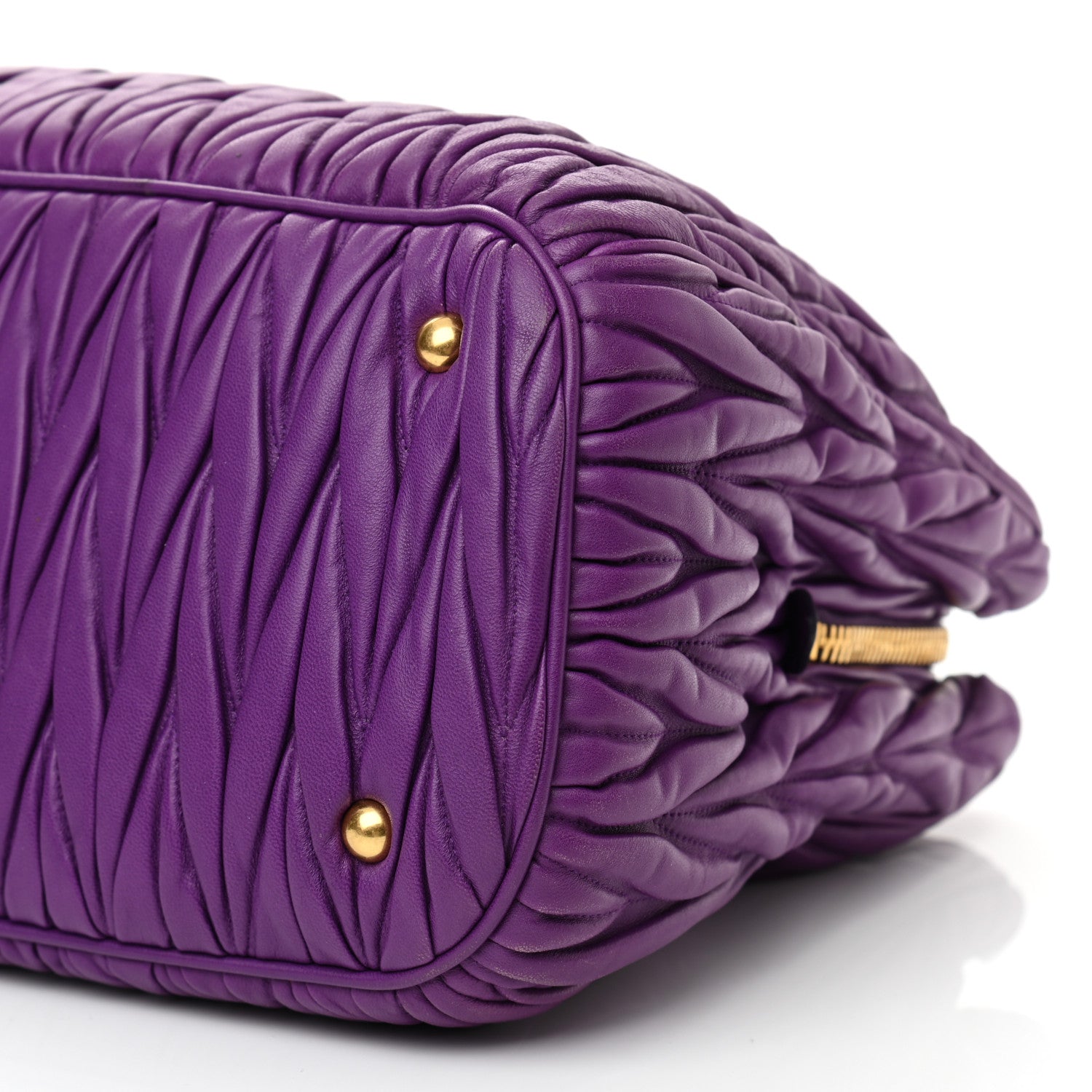 Miu Miu Nappa Matelasse Bauletto Top Handle Petunia 11 of 13