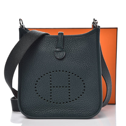 Hermes Taurillon Clemence Amazone Evelyne TPM Vert Cypress 9 of 9